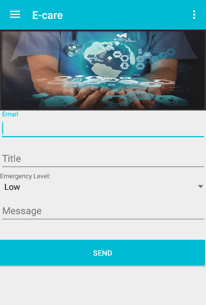 Urgent side-effect reporting screen